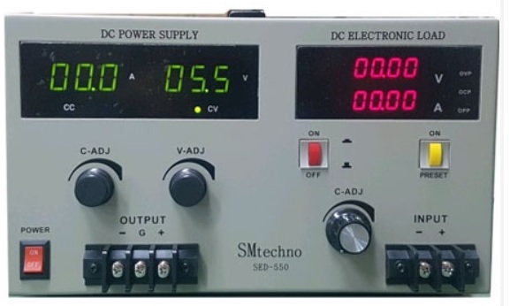 SMTECHNO SED550 Power Supply + Electronic Load 파워서플라이 + 전자로드 